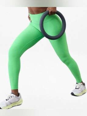 Athleta Neon Green High-Rise Leggings